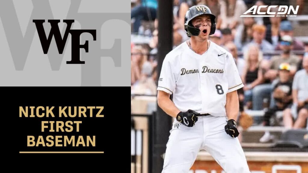 wake forest 1st baseman nick kurtz 2024 mlb draft