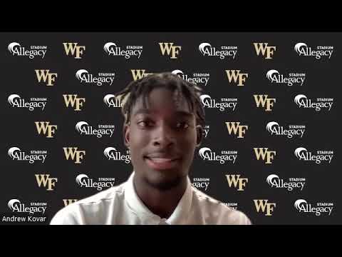 wake forest football press conference with demarcus rankin malik mustapha