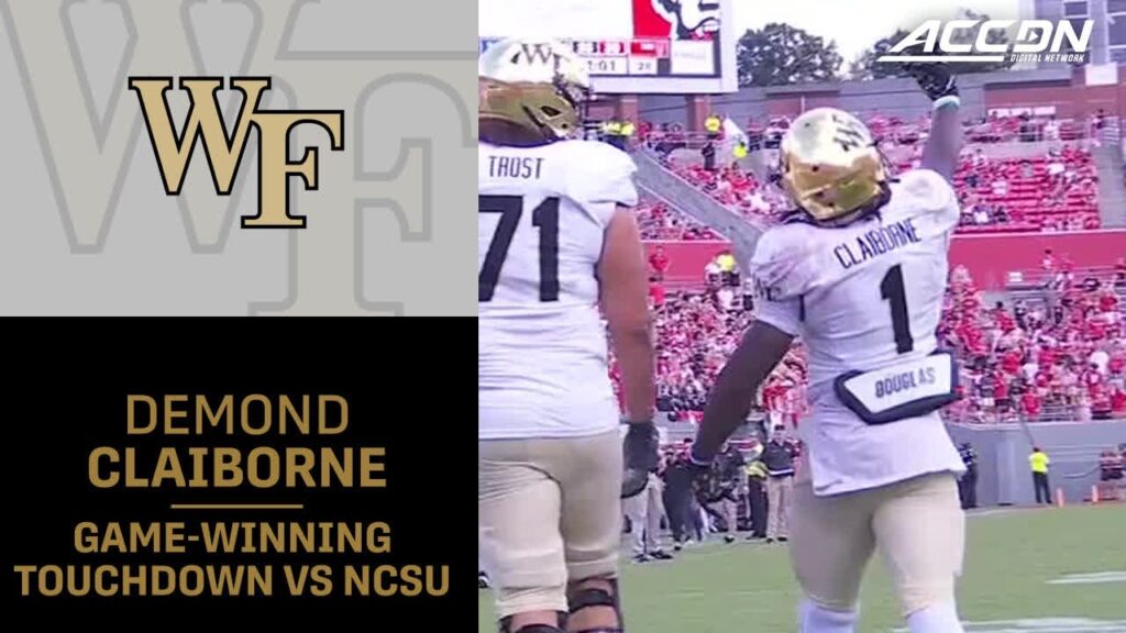 wake forests demond claiborne score the go ahead td