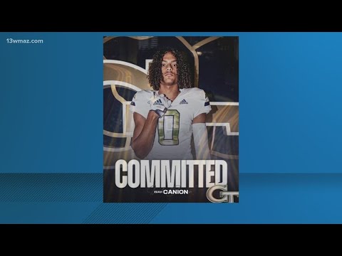 warner robins football player isiah canion commits to georgia tech