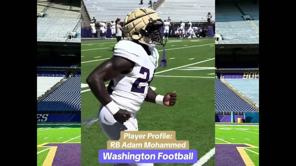 washington player profile rb adam mohammed