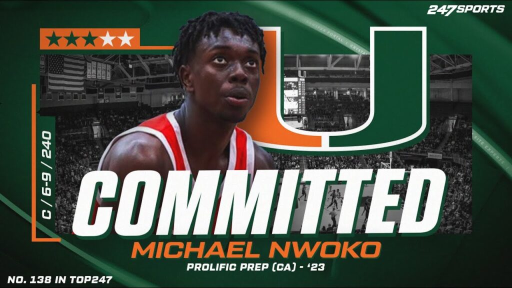 watch 3 star c michael nwoko commits to the miami hurricanes