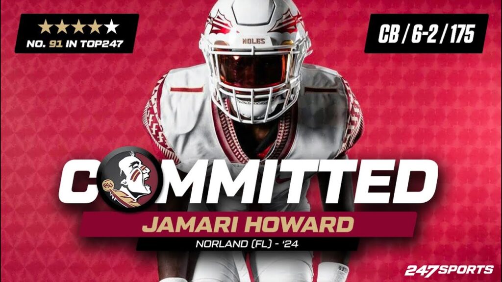 watch 4 star cb jamari howard commits to florida state live on 247sports