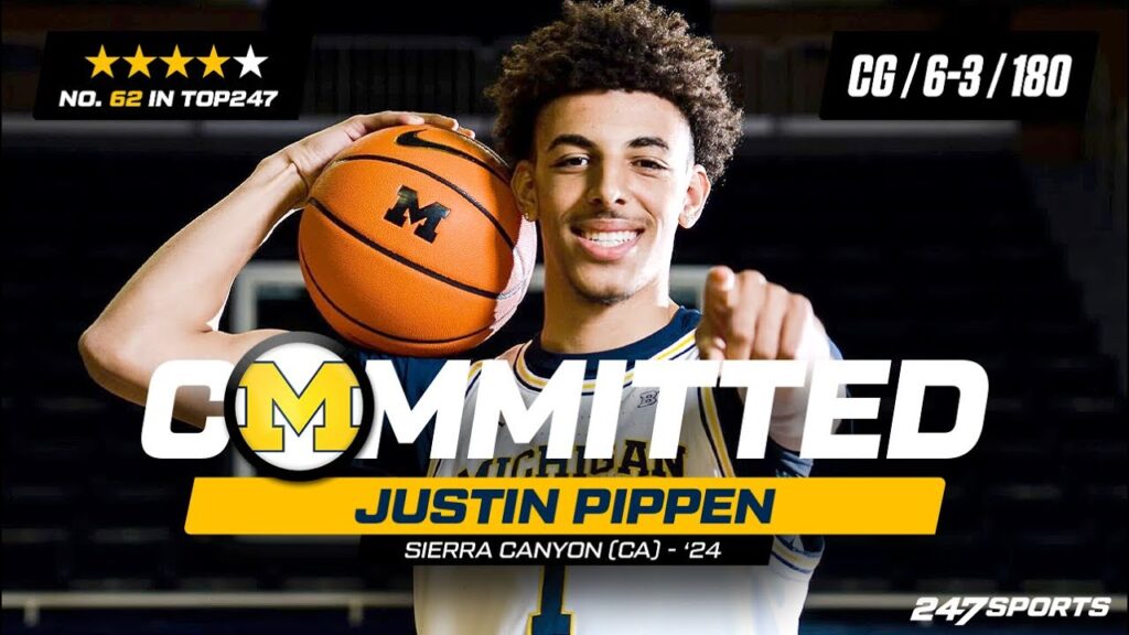 watch 4 star cg justin pippen commits to michigan live on 247sports