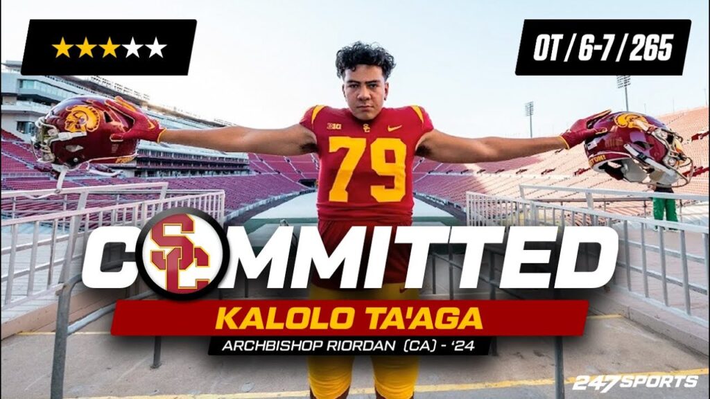 watch kalolo taaga commits to usc trojans live on 247sports