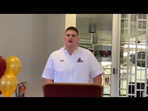 watch now vintage high senior louie canepa and his mother jeannie canepa speak at a ceremony