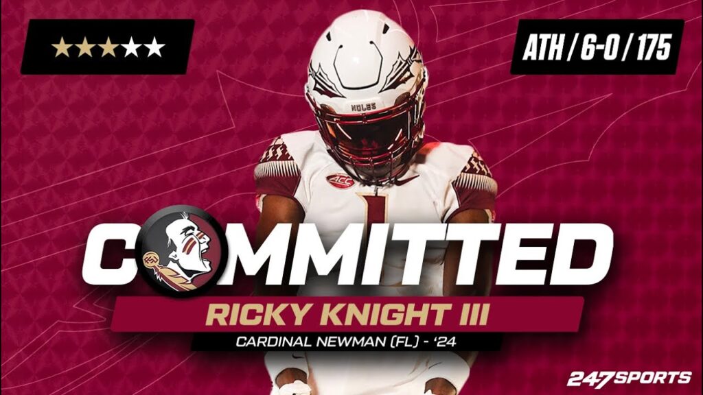 watch ricky knight iii announces college commitment to florida state on 247sports