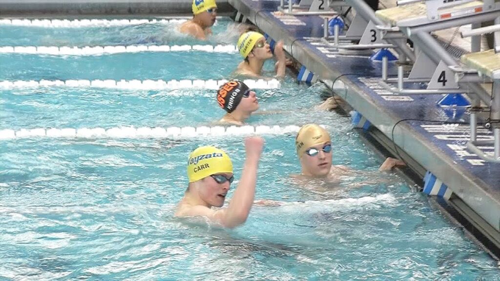 wayzata swimming and diving nathan carrs section record in 100 yard butterfly