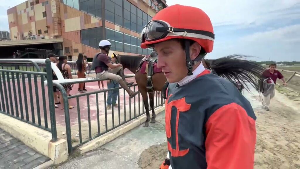 we talk with jockey tyler conner as he scores his 1000th win at parx racing track on dixie lass