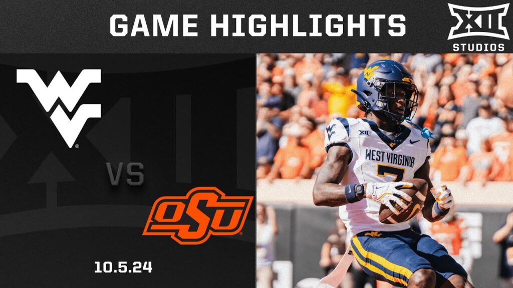 west virginia vs oklahoma state highlights 2024 big 12 football