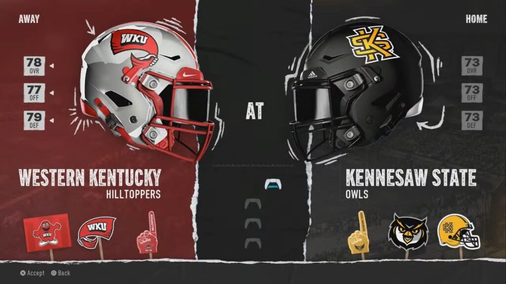 western kentucky 5 2 at kennesaw state 3 4 season 1 week 10