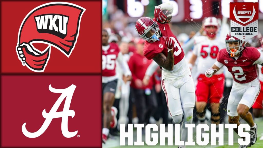 western kentucky hilltoppers vs alabama crimson tide espn college football 1