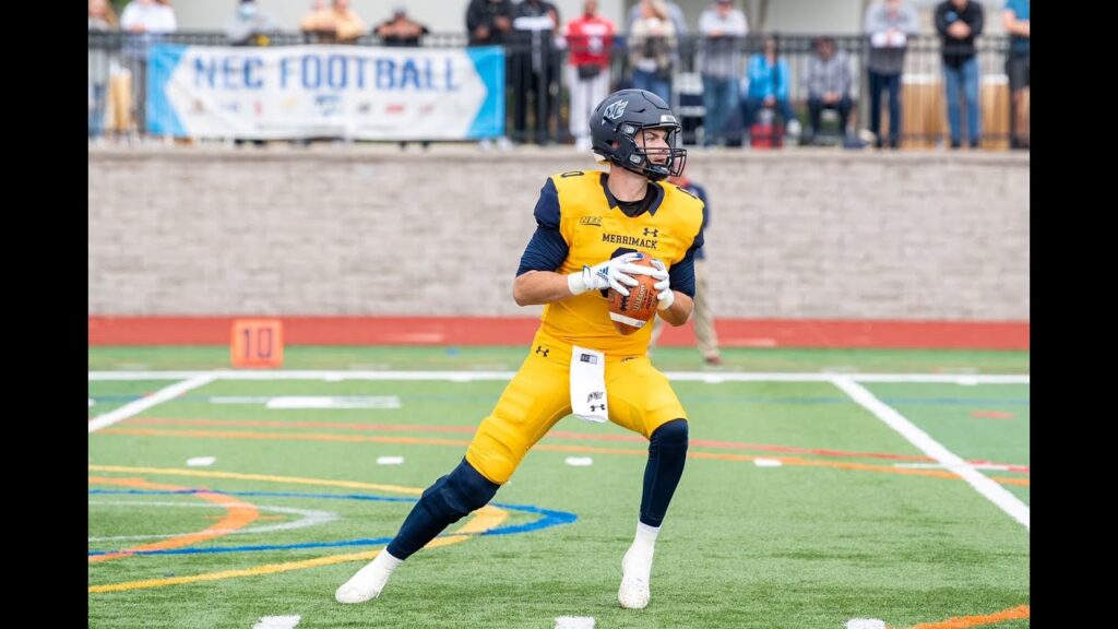 westin elliott the big cowboy merrimack college fcs quarterback 2021 highlights