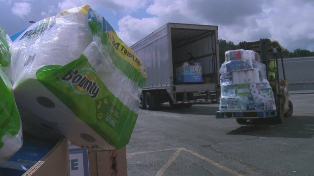 whas11 donation drive supplies arrive in eastern kentucky