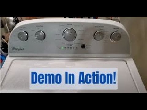 whirlpool he washer and electric dryer sales demo josh cobb