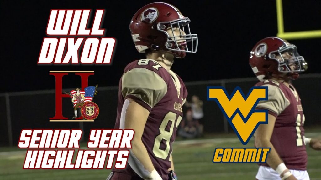 will dixon hillsborough 22 te commits to west virginia senior highlight reel