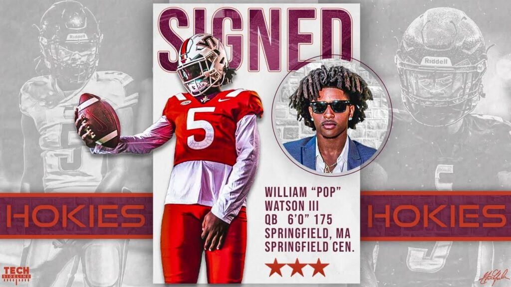 william pop watson iii signs with virginia tech