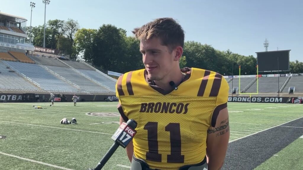 wmu football media availability anthony sambucci corey walker hayden wolff 9 10 24