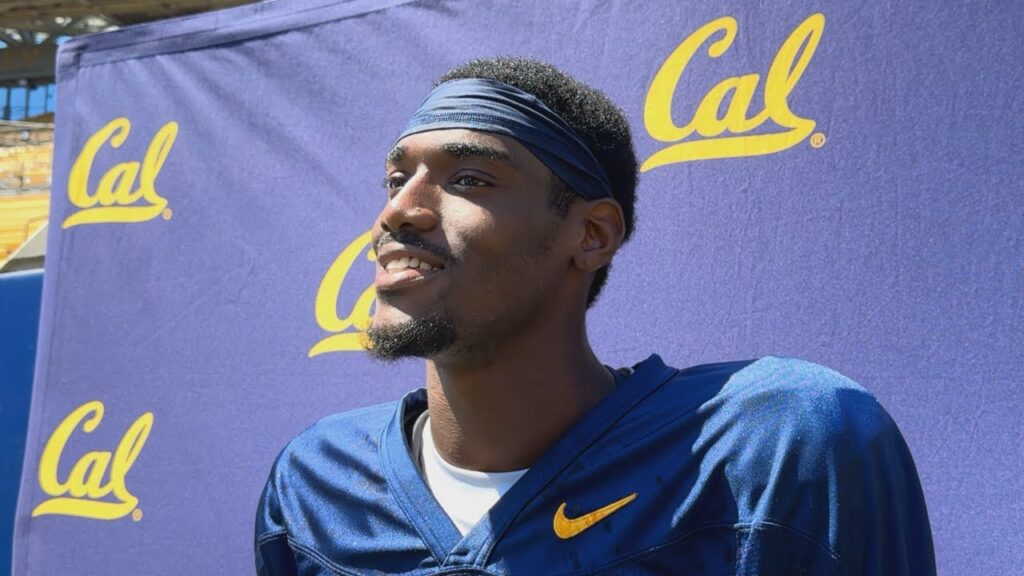 wr mason starling talks on day 9 of cal training camp 8 10 24