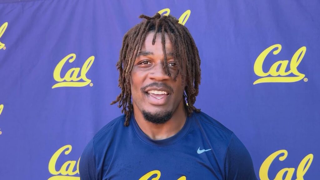 wr nyziah hunter talks on day 16 of cal training camp 8 19 24