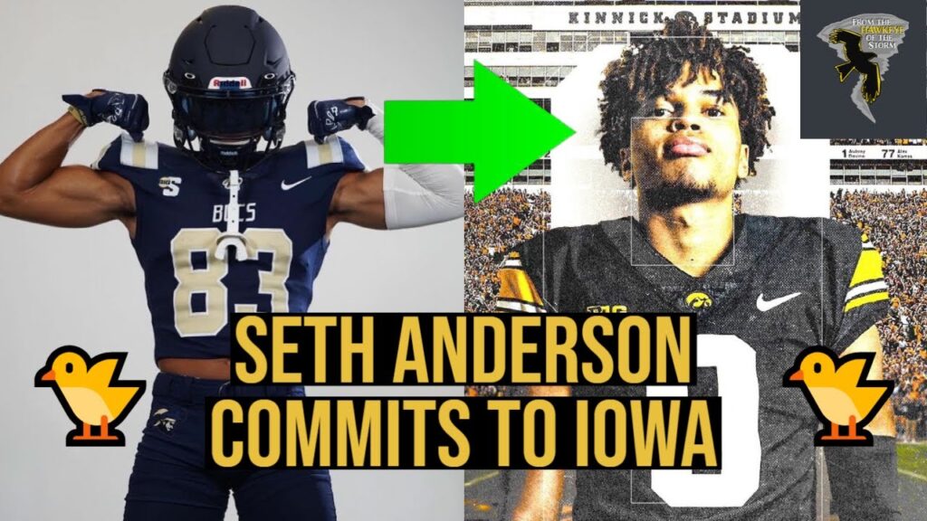 wr seth anderson commits to iowa charleston southern transfer son of nfl legend picks hawkeyes