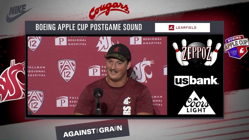 wsu football andrew edson boeing apple cup washington postgame 9 14 24