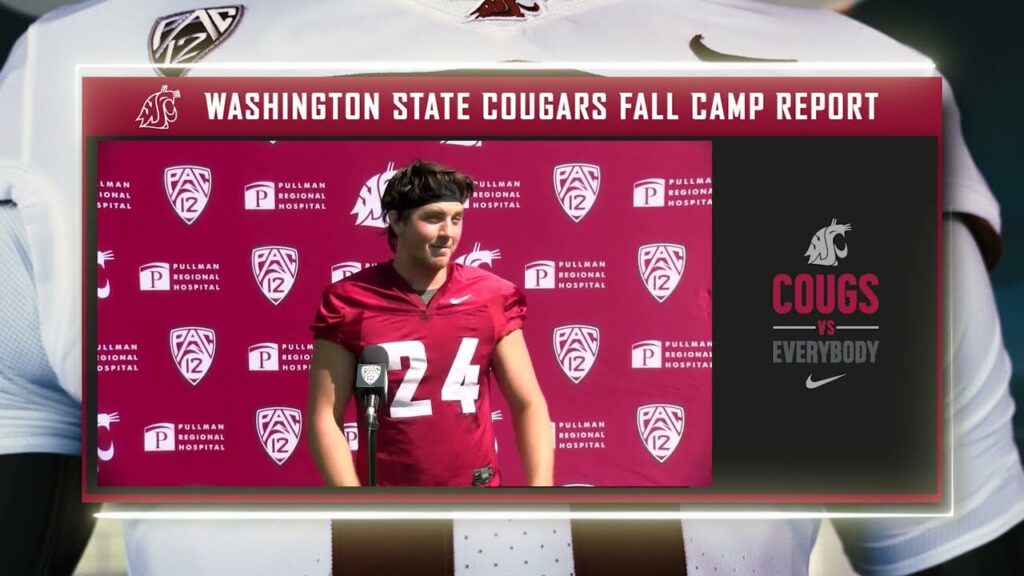 wsu football cooper mathers after fall camp 8 3 23