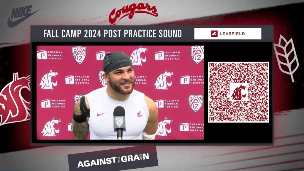 wsu football i cant stop yelling lb keith brown after fall camp 8 6 24