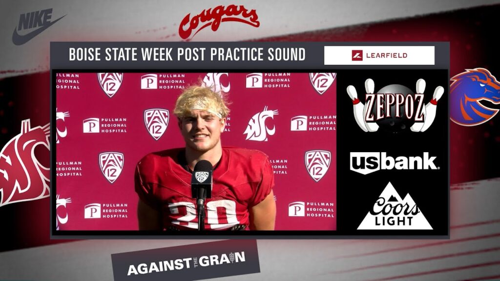 wsu football stay off social media rb dylan paine boise state week press conference 9 24 24