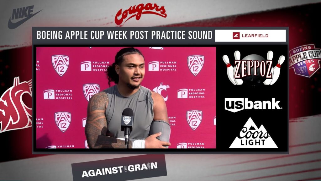 wsu football we gotta kill his motors edge nusi malani boeing apple cup week presser 9 10 24