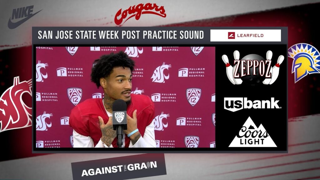 wsu football we right back to it wr kris hutson san jose state week press conference 9 16 24