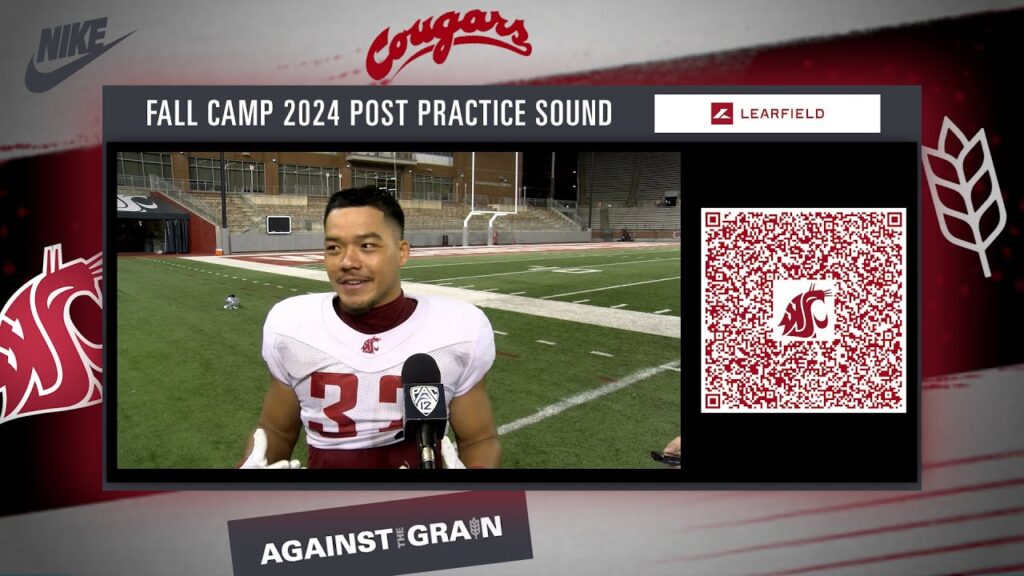 wsu football you can hear a good defense db tanner moku after fall camp 8 14 24