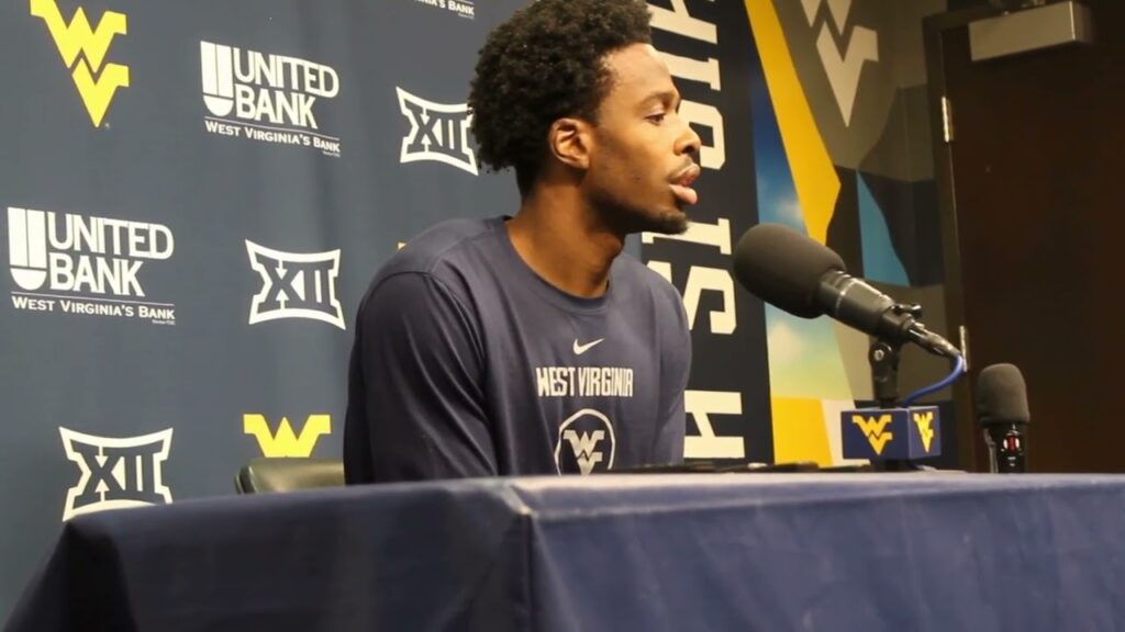 wvu f toby okani talks adjustment with devries