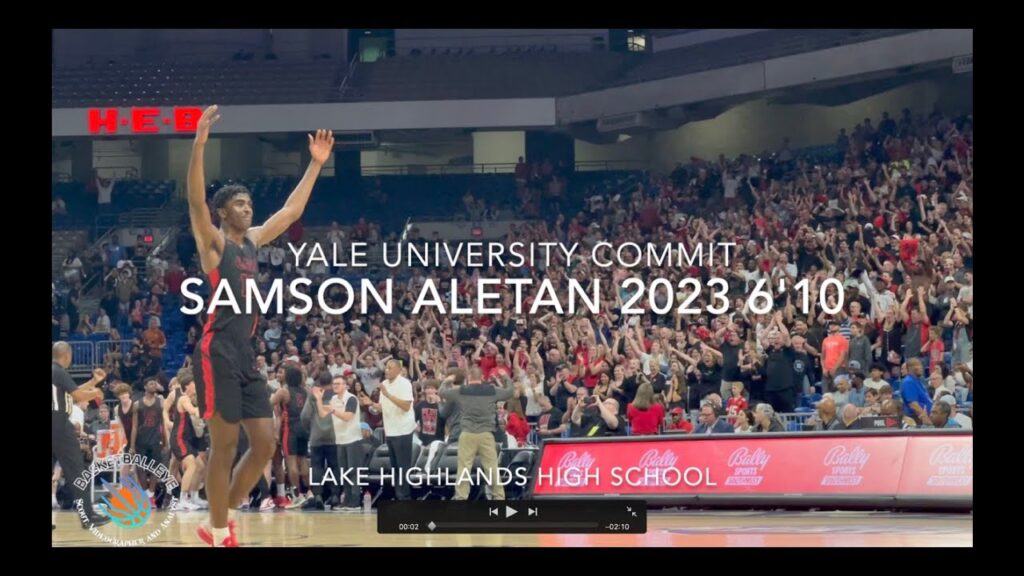 yale commit samson aletan 2023 610 lake highlands high school