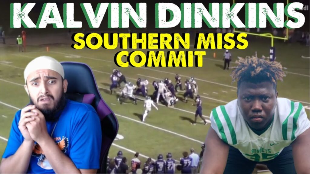 you better block him reacting to kalvin dinkins de te junior season highlights