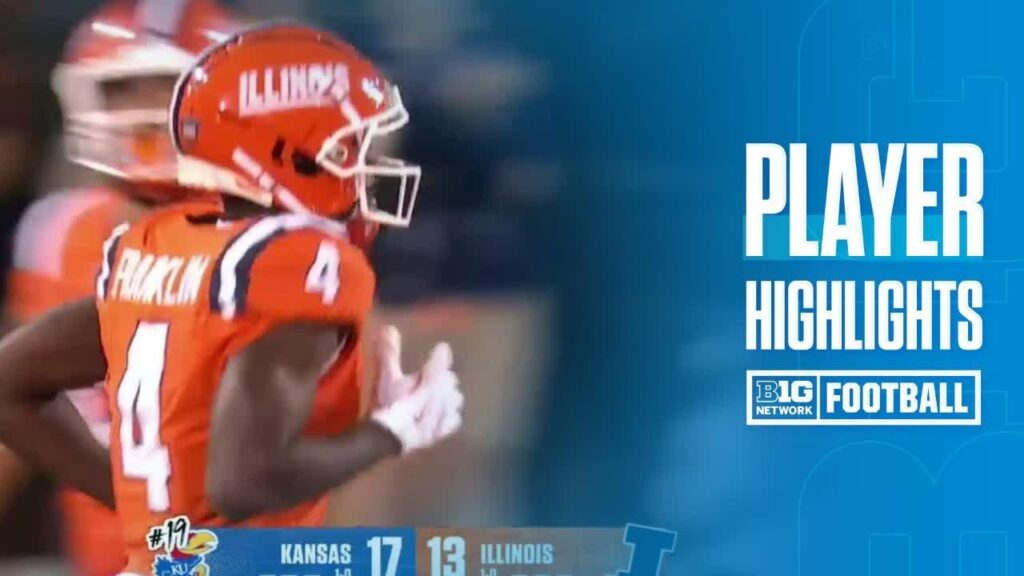 zakhari franklin highlights vs kansas illinois football 09 07 2024