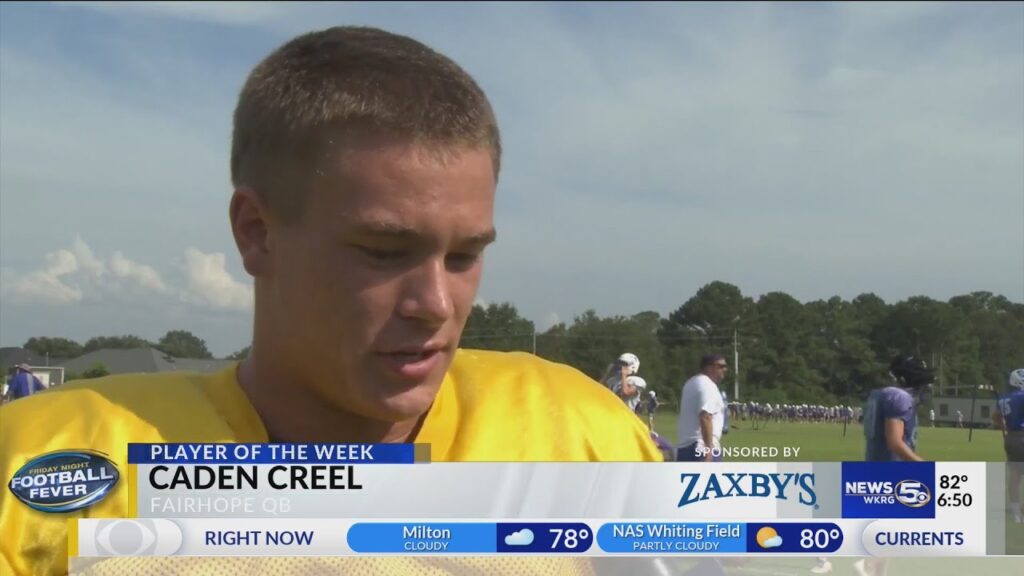 zaxbys player of the week fairhope qb caden creel