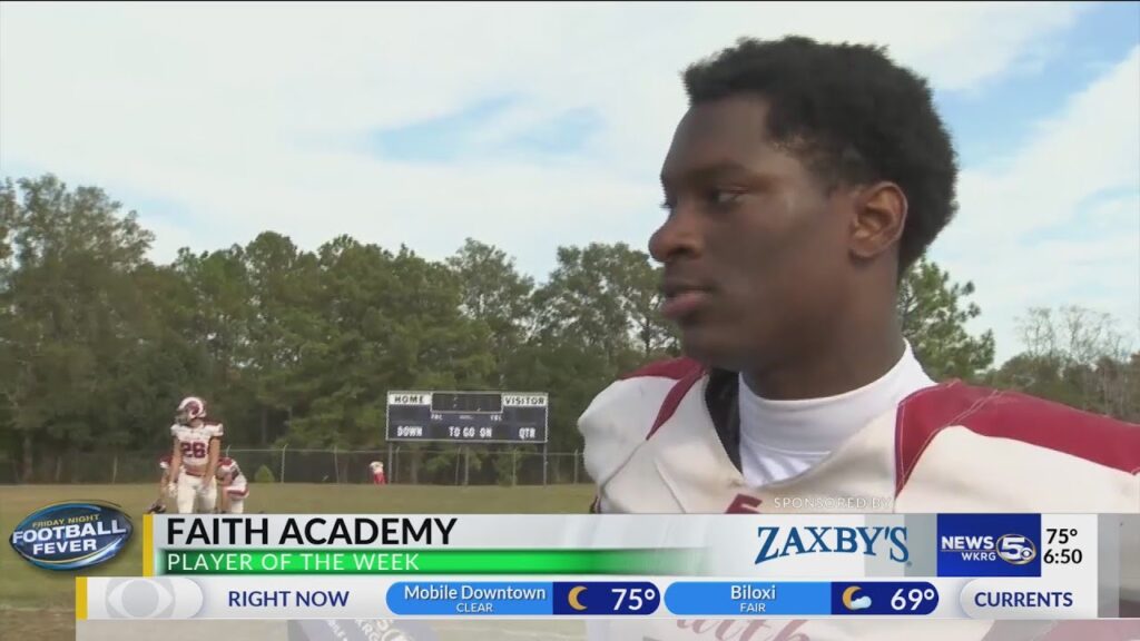 zaxbys player of the week faith academy wr ty goodwill