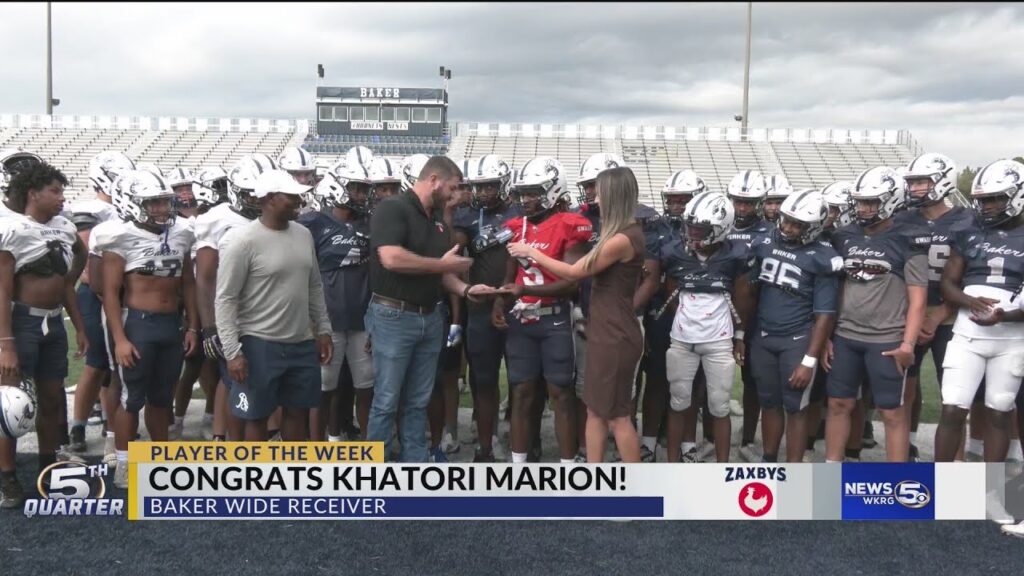 zaxbys player of the week khatori marion baker wr