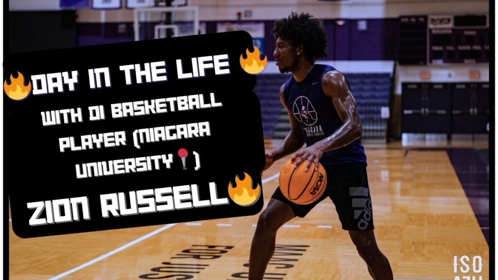 zion russell day in the life division 1 basketball player niagara university point guard f09f94a5