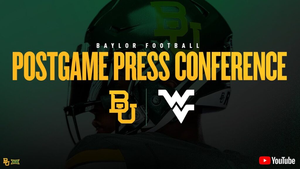 baylor football postgame press conference at west virginia november 16 2024