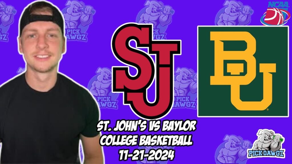 baylor vs st johns 11 21 24 free college basketball picks and predictions ncaab pick