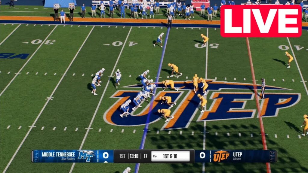 f09f94b4live utep miners vs middle tennessee blue raiders week 10 full game 2024 college football 25