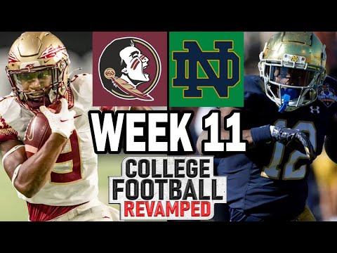 florida state at notre dame week 11 simulation 2024 rosters for ncaa 14