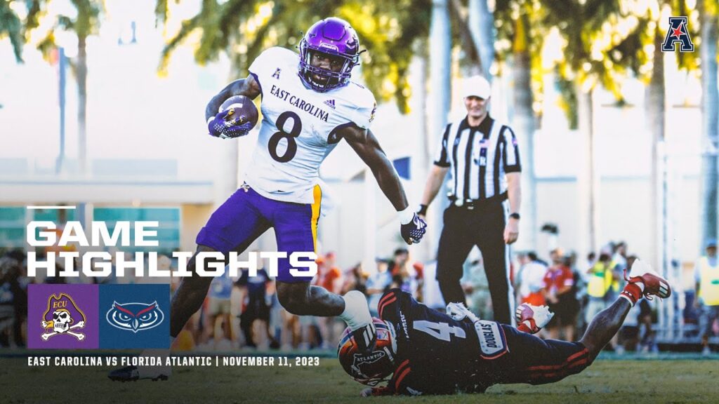 game highlights east carolina 22 florida atlantic 7