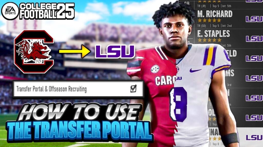 how the transfer portal works in college football 25