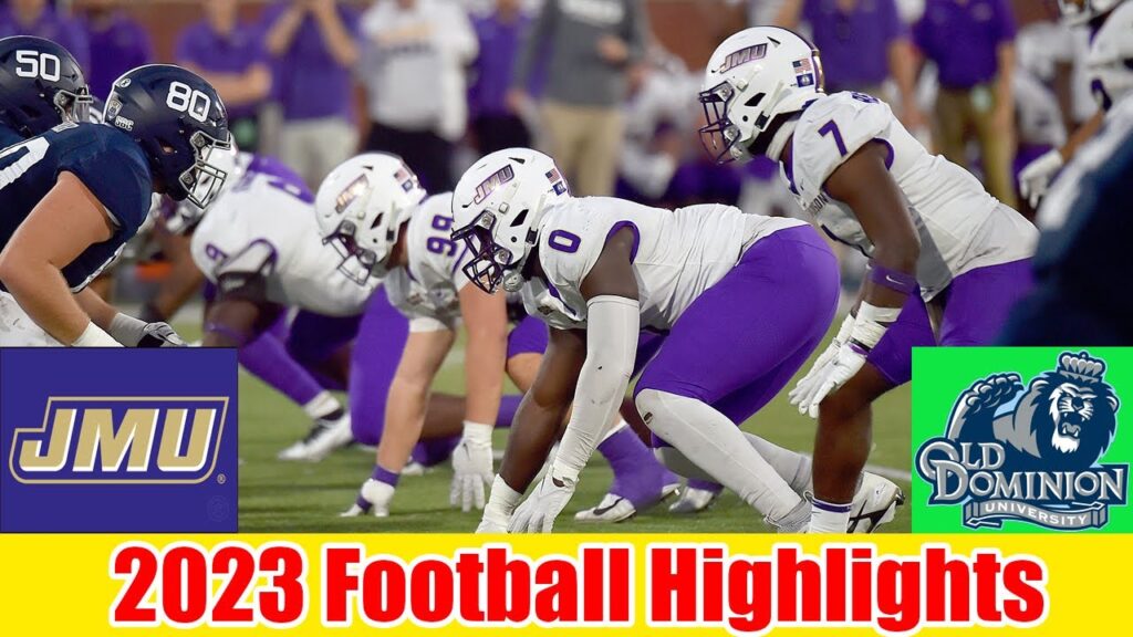 james madison vs old dominion game highlights hd ncaaf week 9 college football 2023