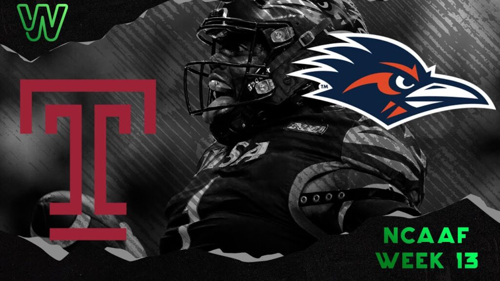 ncaaf week 13 picks temple vs utsa friday 11 22 1st and goal