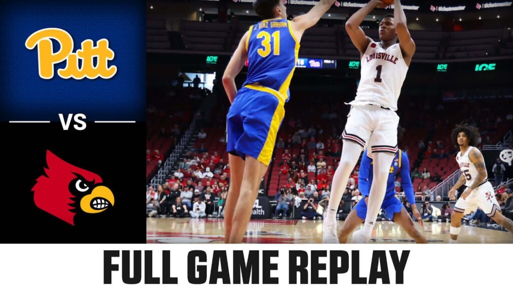 pitt vs louisville full game replay 2023 24 acc mens basketball