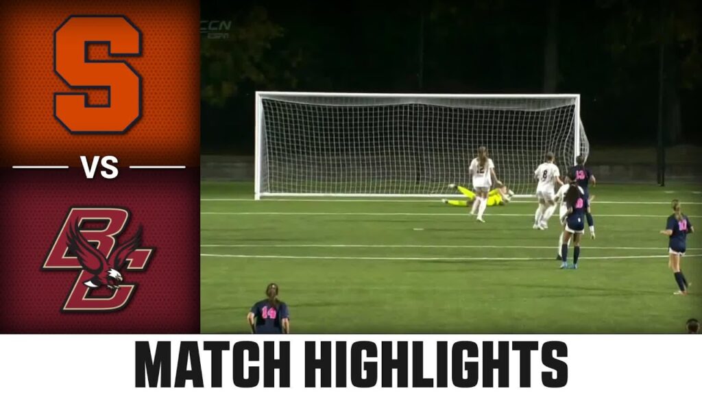 syracuse vs boston college match highlights 2024 acc womens soccer